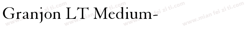 Granjon LT Medium字体转换